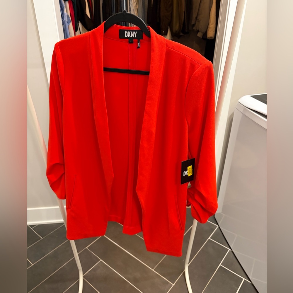 DKNY Women's Vibrant Red Blazer NWT